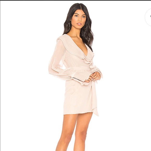 Last chance!! Chrissy Teigen X Revolve tan dress - Picture 2 of 7